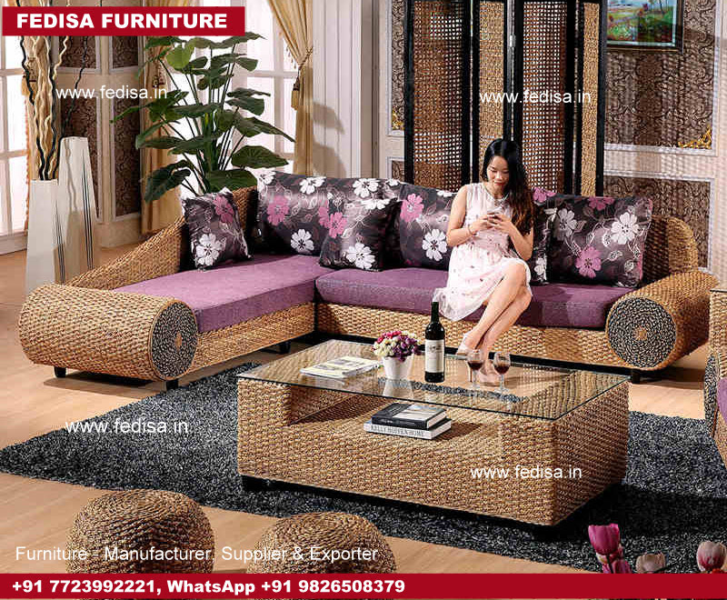 Cane Sofa Set, Caned Bookshelf Cane Stool