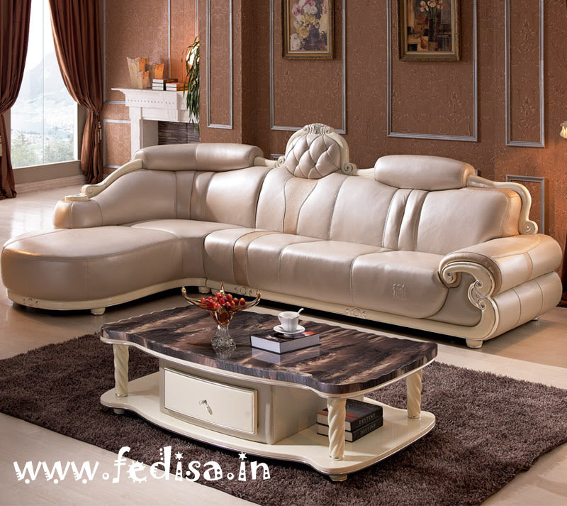 Classical Luxury l shape sofa, l shaped corduroy couch corner sofa set