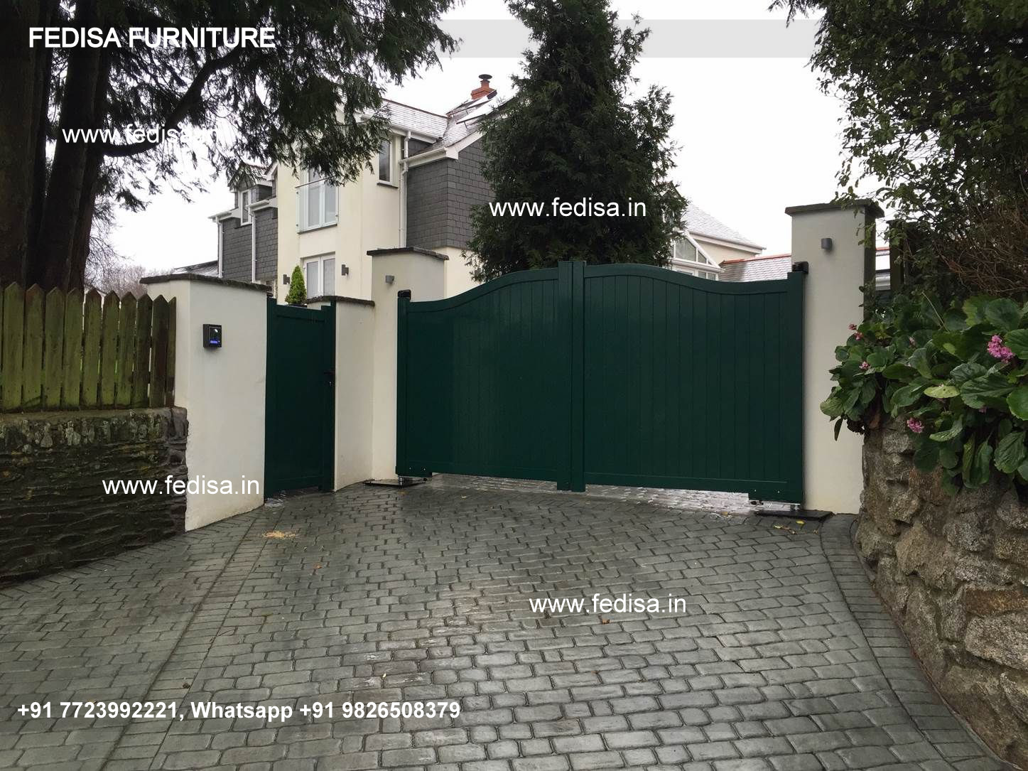 Compound Wall Gate Design Steel Single Door Gate Design Gate Parda