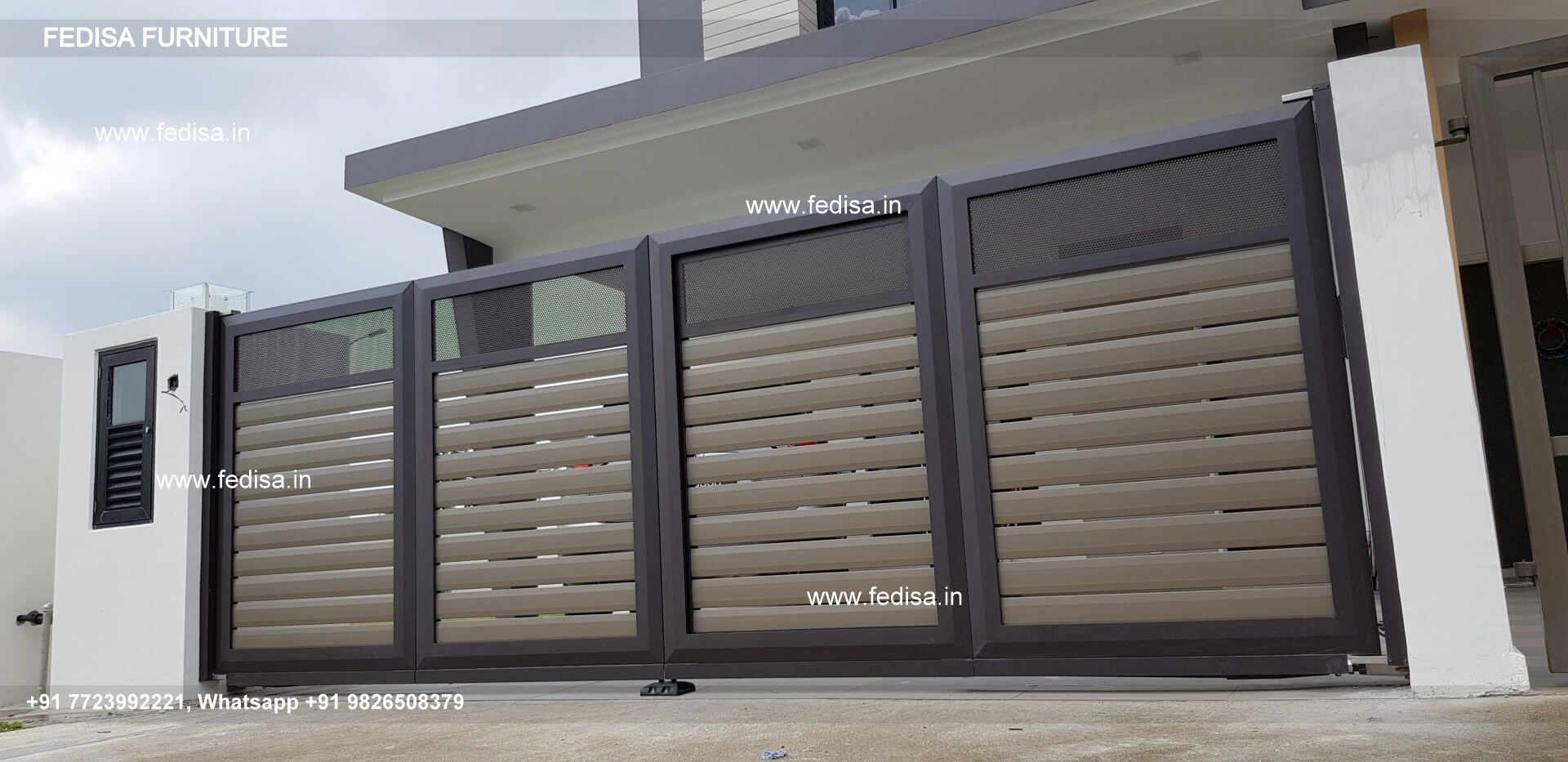 Double Door Grill Gate Design For Main Door Steel Temple Gate Design