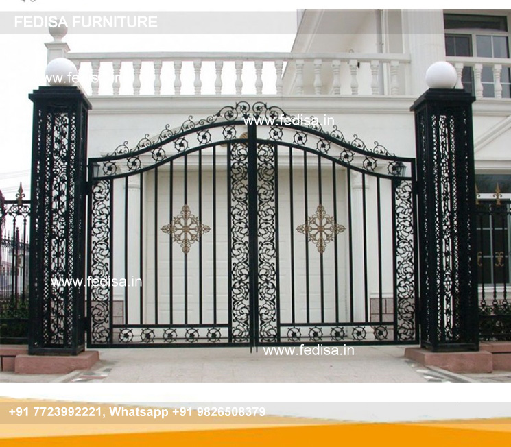 Gate Arch Design Modern House With Gate Front Door Double Door Iron
