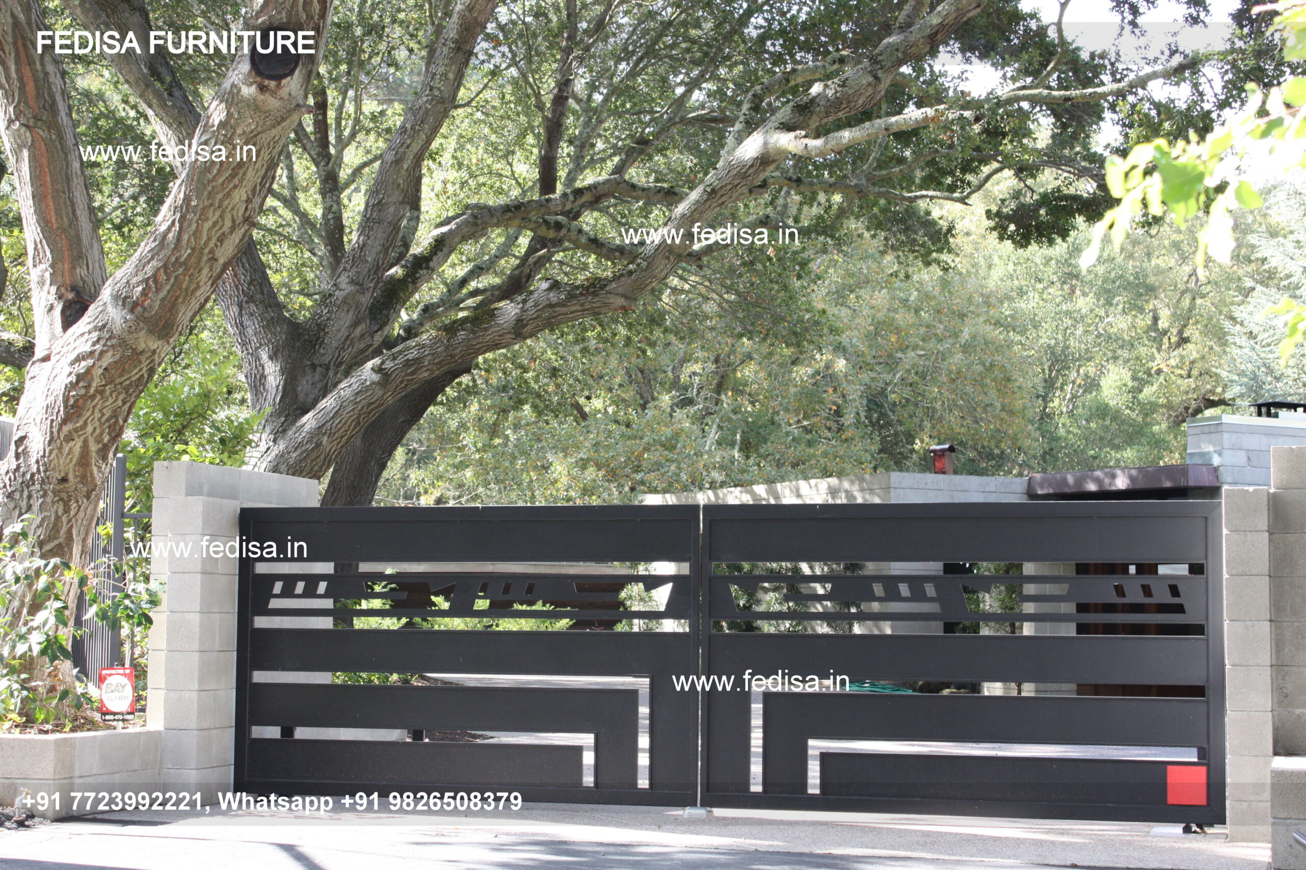 Gate Ki Design Modern Metal And Wood Fence Curved Sliding Gate Design