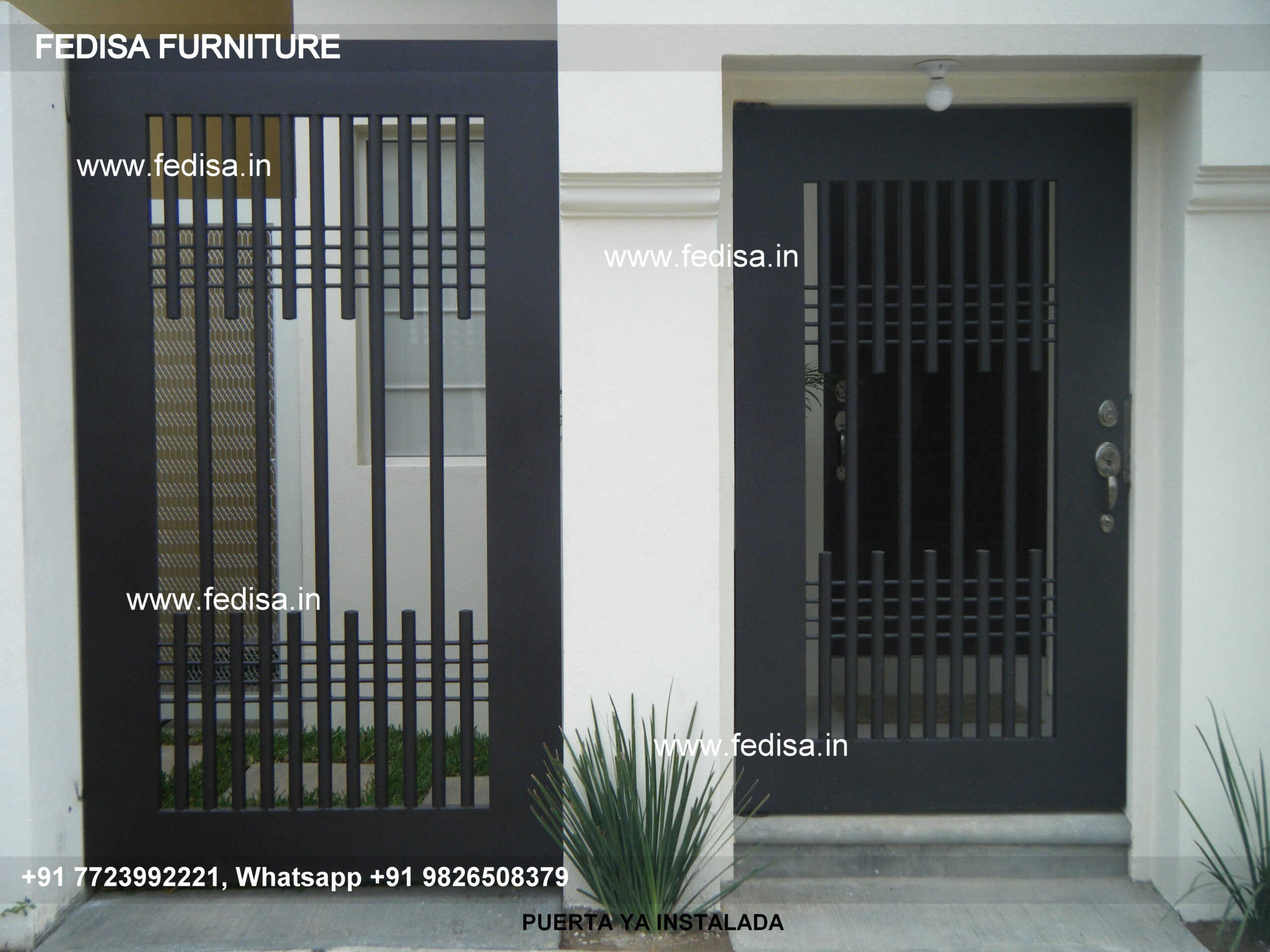 Gate Lock Design Modern Iron Fence Darvaja Gate Design Pipe Gate Colour