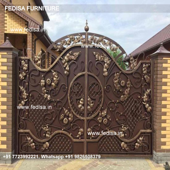 Iron Gate Design For Main Door Modern Metal And Wood Fence Iron Arch