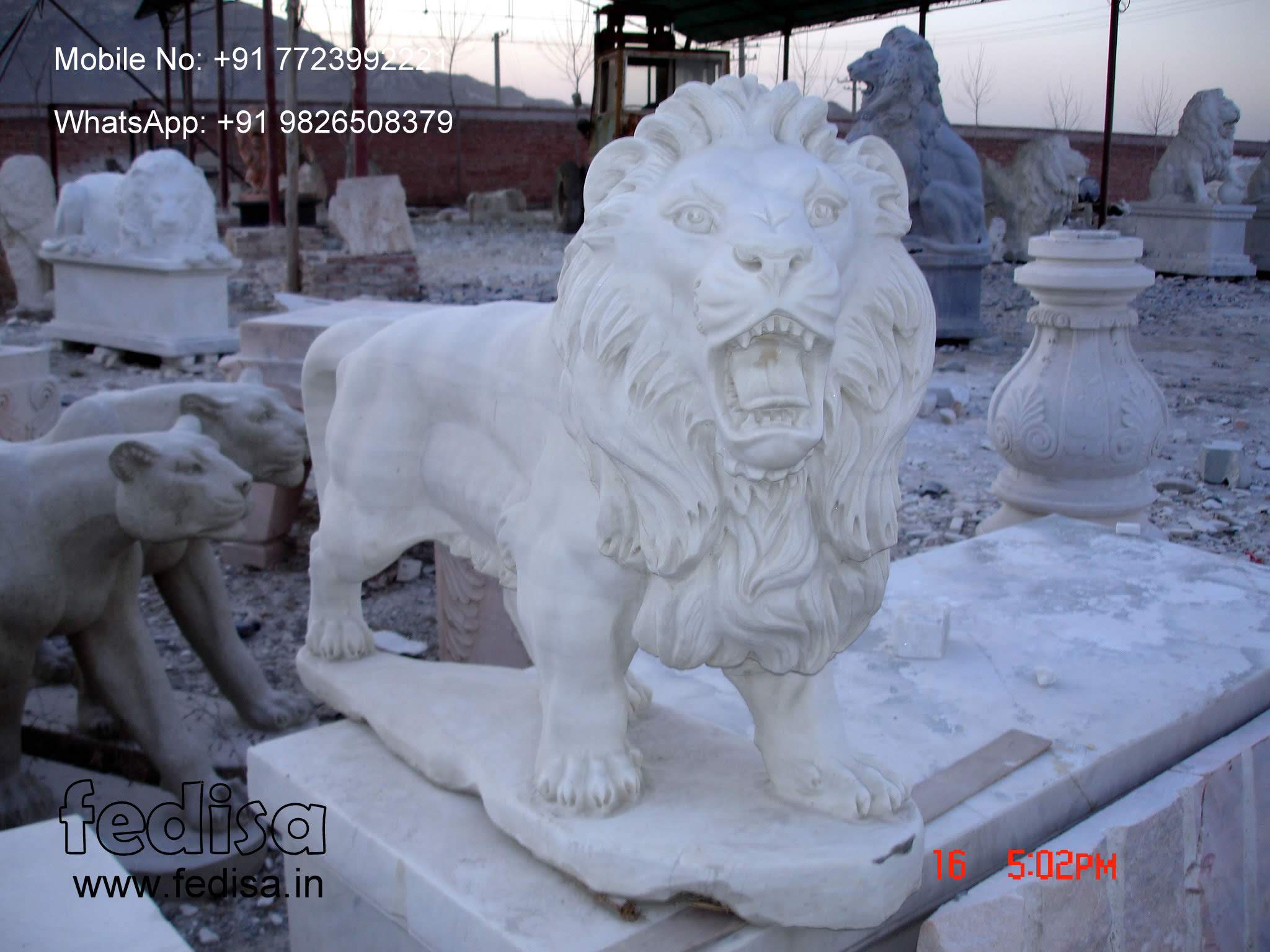 Large Stone Pig Garden Ornaments Wooden Dolphin Sculpture Meditating