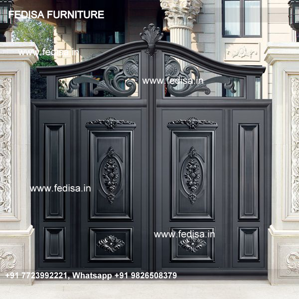 Loha Gate Design Modern Iron Fence Designs Double Door Grill Gate Pipe