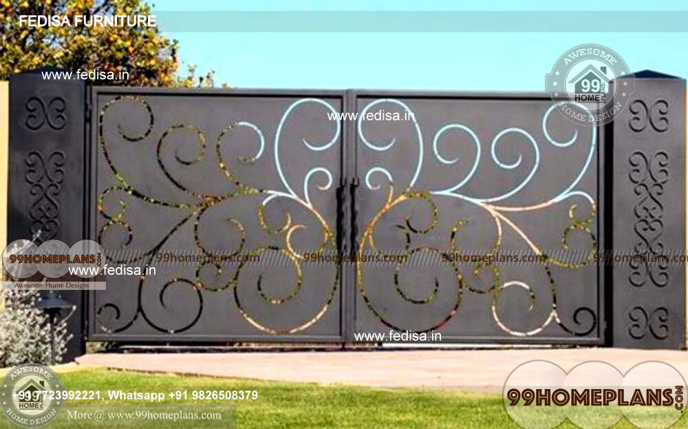 Lohe Ka Gate Modern Iron Fence Designs Main Gate Lakdi Ka Pipe Gate
