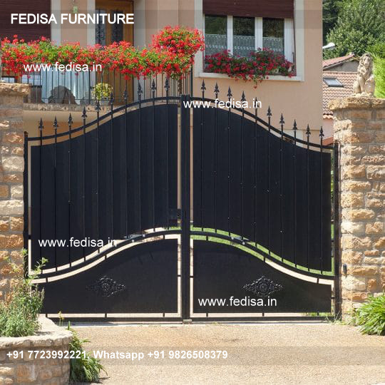 Lohe Ke Gate Ki Design Modern Iron Fence Main Gate Round Design Plai