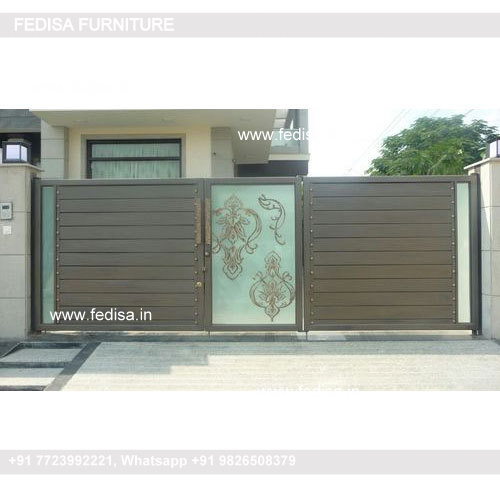 Main Gate Grill Design For Home Steel Square Pipe Gate Design Front