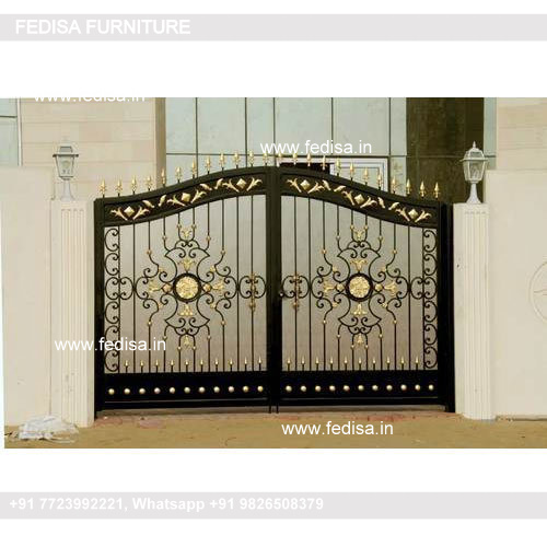 Main Gate Grill Design For Home Teak Wood Gate Design Compound Wall