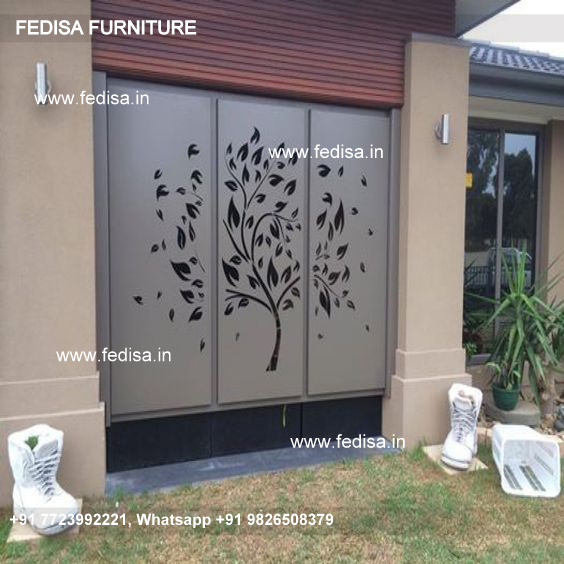 Main Gate Grill Design Modern Metal And Wood Fence Fancy Get Loha