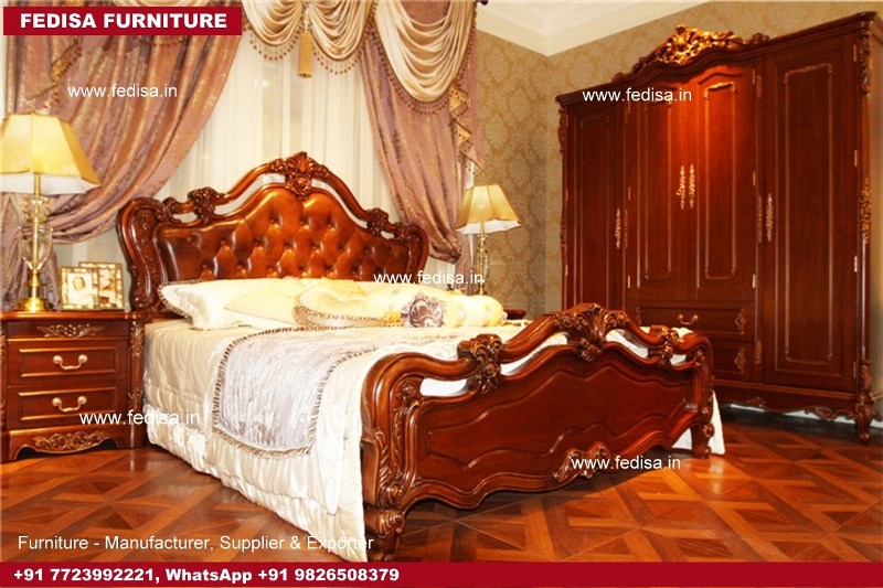 Royal Bed Design Cozy Bedroom Interior Design Double Corner Sofa Bed