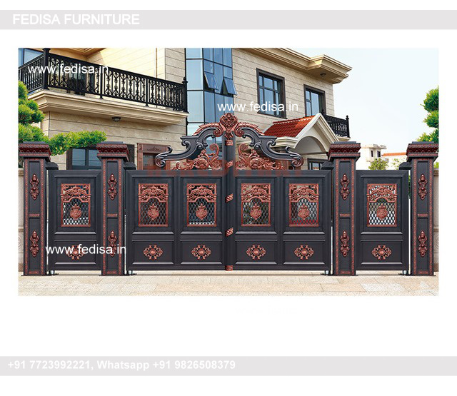 Safety Grill Gate Design For Main Door Modern Iron Fence Designs Wall