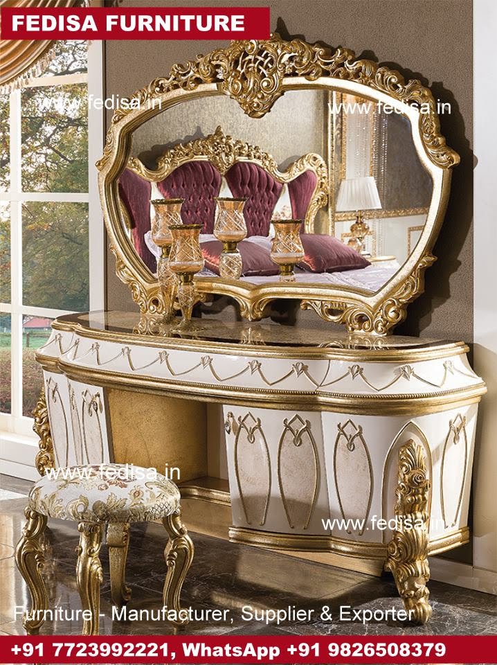 Simple Dressing Table, Full Glass Dressing Table Purple Vanity Set