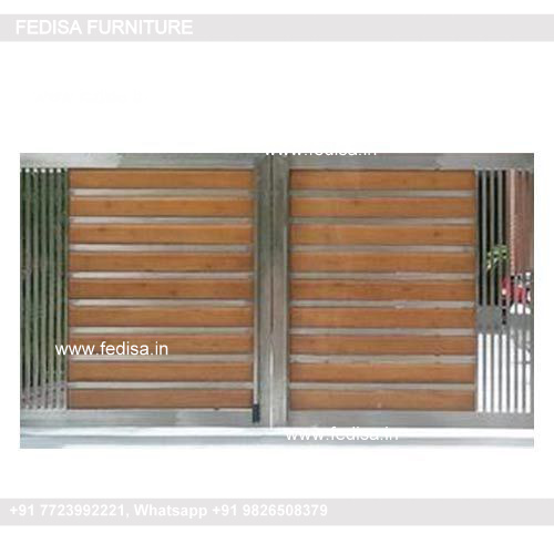 Simple Main Gate Design Teak Wood Gate Design Get Pilar Dijain Steel Ke