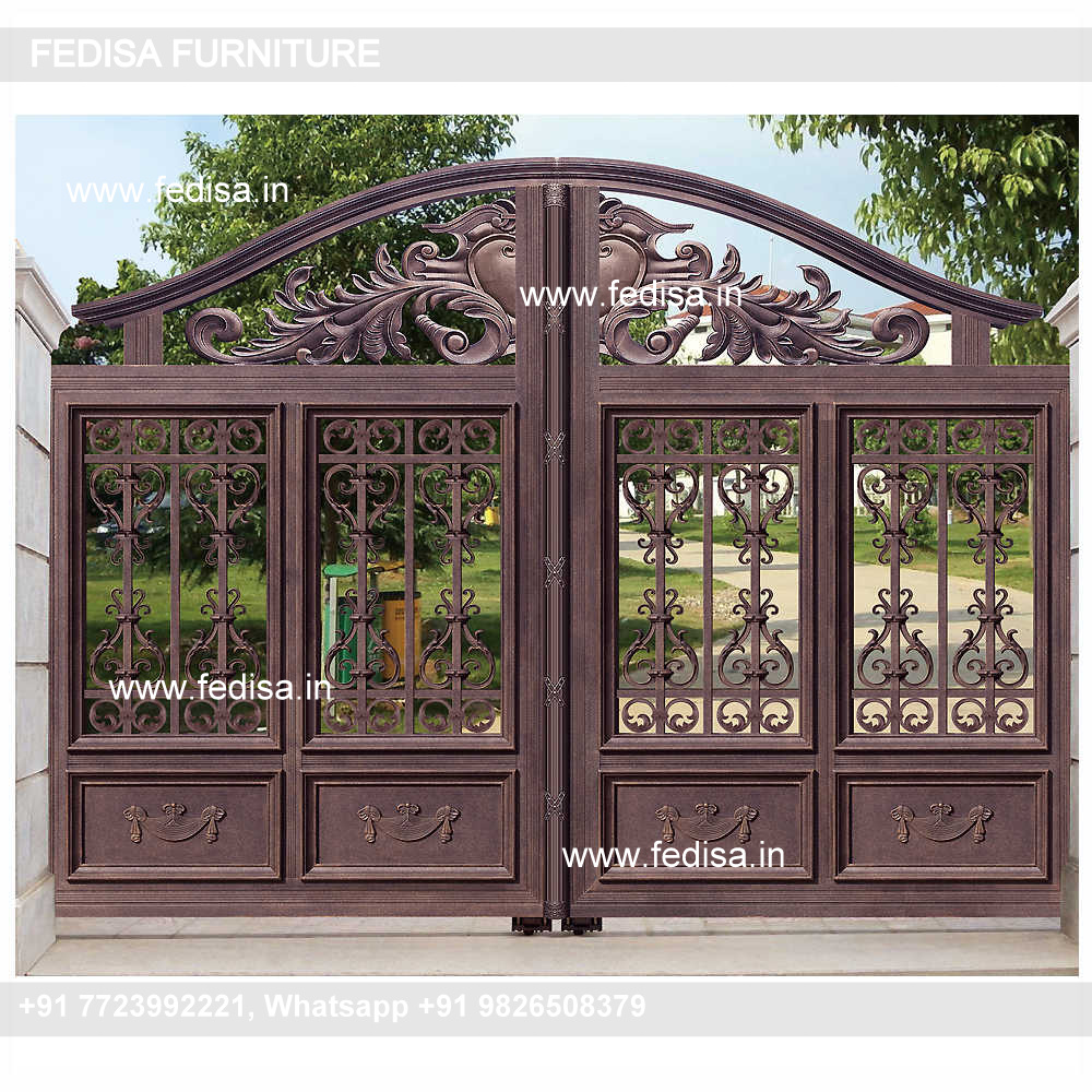 Ss Steel Gate Modern House With Gate Door Design Lohe Ka Pipe Wala Gate
