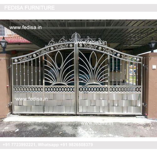 Steel Gate Design Single Door Modern House With Gate Mandir Steel Gate