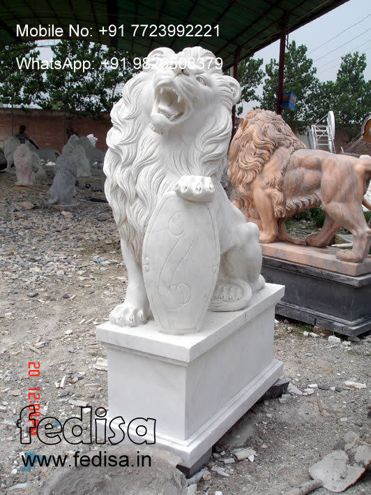 Stone Meerkat Garden Ornaments Sitting Leopard Statue Life Size