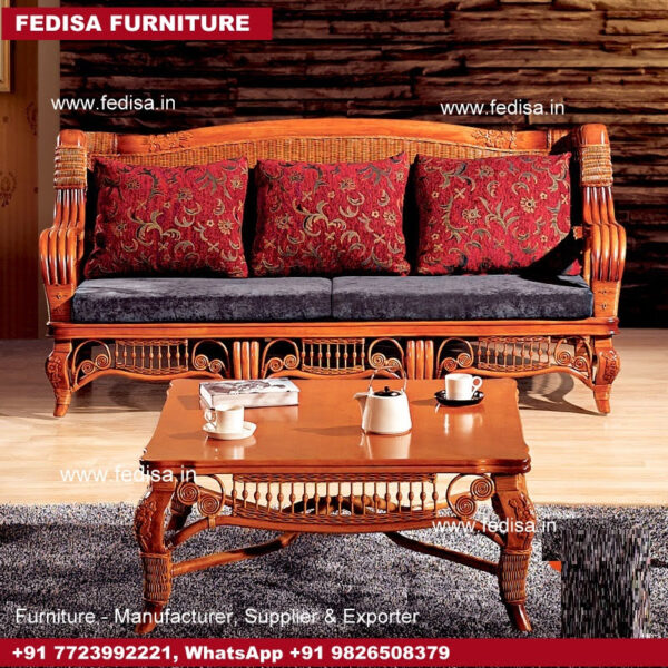 Cane Sofa Set, Cane Couch Vintage Cane Sofa