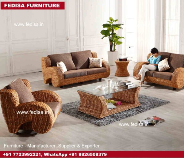 Cane Sofa Set, Red Rose Cane Furniture Metal And Cane Dining Chairs