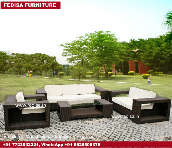 Cane Sofa Set, Chooral Furniture Balcony Cane Furniture