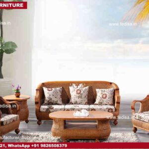 Cane Sofa Set, Antique Cane Furniture Cane Corner Stand
