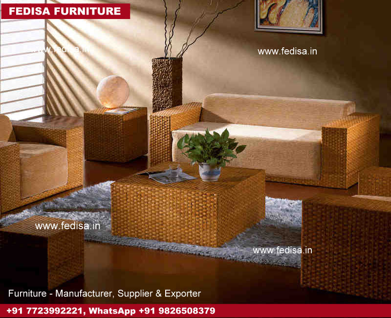 Cane Sofa Set, Cane Centre Table Sugar Cane Chair