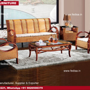 Cane Sofa Set, Cane Bamboo Chair Cane Under Bed Storage
