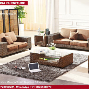 Cane Sofa Set, Perambu Sofa Cane Chairs Pepperfry