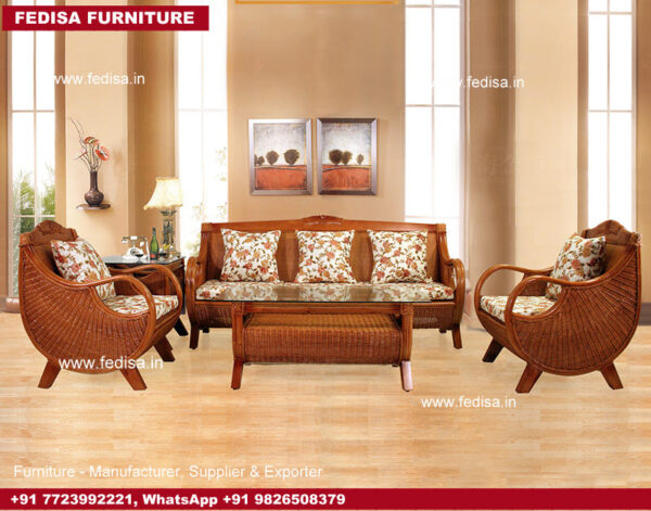 Cane Sofa Set, Bamboo Furniture Sofa Set Cane Panel Bed