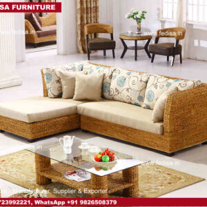 Cane Sofa Set, Rattan Cane Bed Weaving Cane Chair Seats