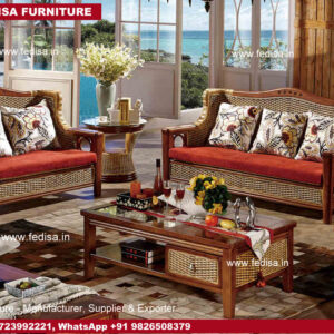Cane Sofa Set, Hor Cane Furniture Caned Bookcase