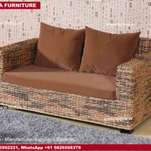 Cane Sofa Set, Chair With Wicker Seat Cane Swing Chair