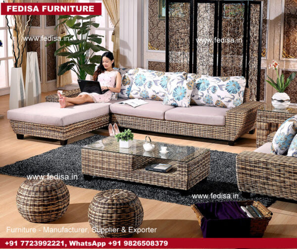 Cane Sofa Set, Woven Cane Dining Chairs Assam Cane Furniture Online