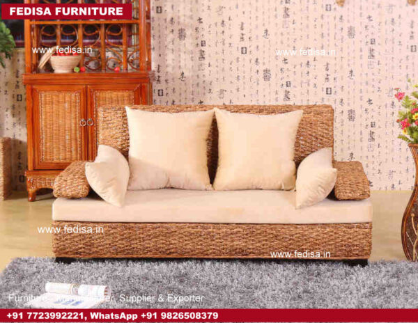 Cane Sofa Set, Cane Corner Sofa Pirambu Chair