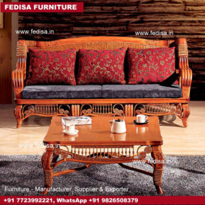 Cane Sofa Set, Velvet Cane Chair Cane Wingback Chair