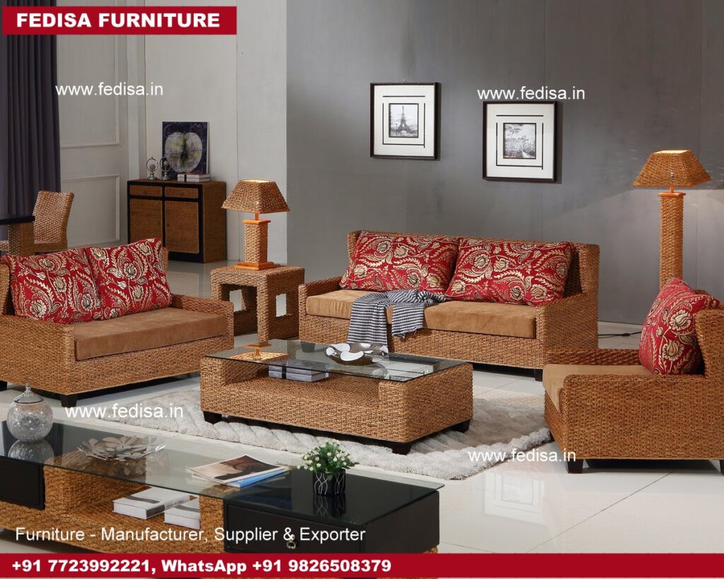 Cane Sofa Set, Parc Rocking Chair Assam Cane Furniture