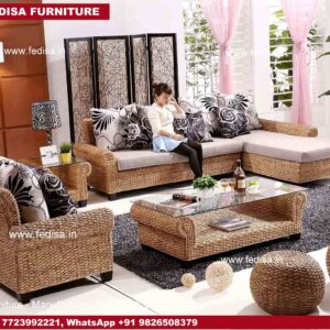Cane Sofa Set, Cane Hanging Swing Chair Perambu Chair