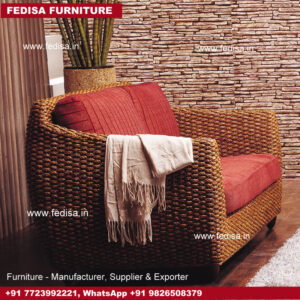Cane Sofa Set, Green Cane Chair Cane Easy Chair