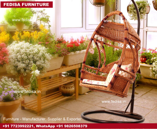 Cane Sofa Set, Large Wicker Peacock Chair Chooral Hanging Chair