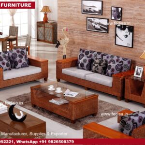 Cane Sofa Set, Pretzel Cane Chairs Rattan Cane Wardrobe