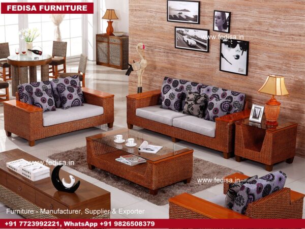 Cane Sofa Set, Pretzel Cane Chairs Rattan Cane Wardrobe