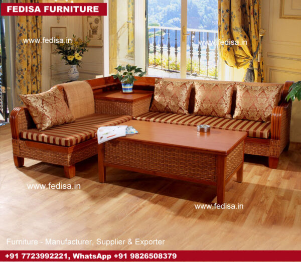 Cane Sofa Set, Cane Outdoor Couch Furniture With Caning