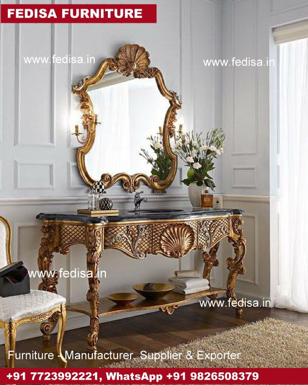 Mirrored Dressing Table, Makeup Dressing Table Vanity Table With Lights