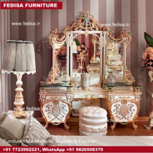 Dressing Table With Drawers, White Wooden Dressing Table White Vanity Table With Drawers