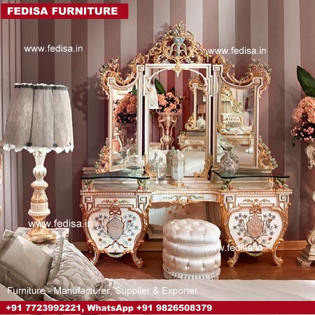 Dressing Table With Drawers, White Wooden Dressing Table White Vanity Table With Drawers