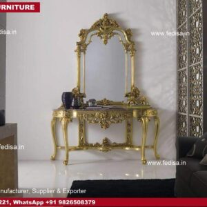 Mirrored Dressing Table, Modern Makeup Vanity With Drawers Room Dressing Table