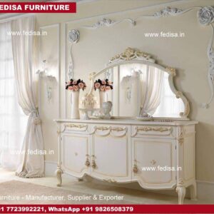 Makeup Table, Solid Wood Makeup Vanity Italian Dressing Table