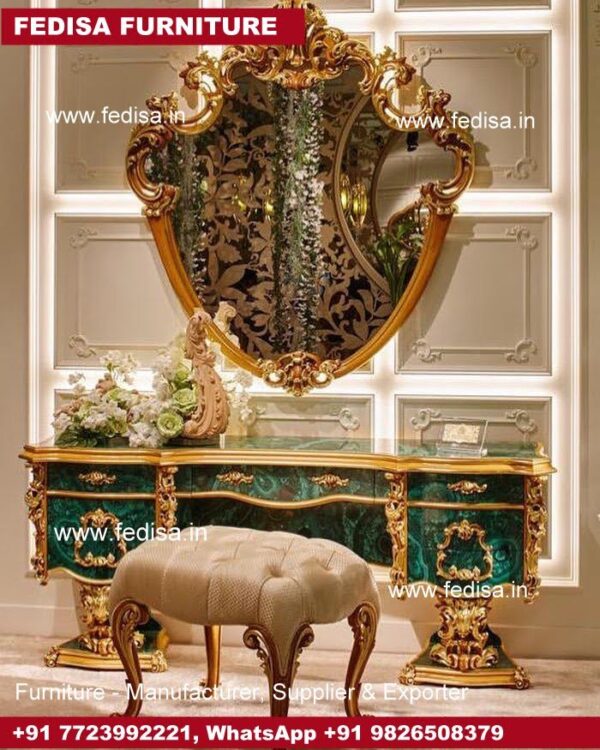 Small Dressing Table, Marble Top Dressing Table Bedroom Vanity With Drawers