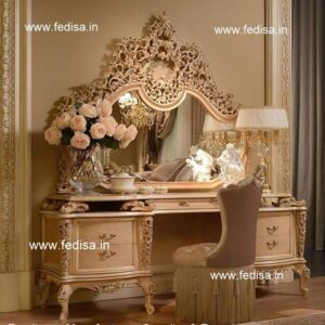 Dressing Table With Drawers, Wall Attached Dressing Table Large Dressing Table With Drawers